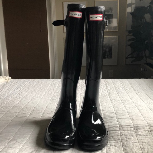 Hunter Shoes - Hunter Rain Boots Glossy black size 9